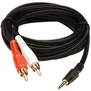 3RCA Male to 3 RCA Male Composite Audio Video AV Cable Line (1.5 Meter) -  Arpan General Stores